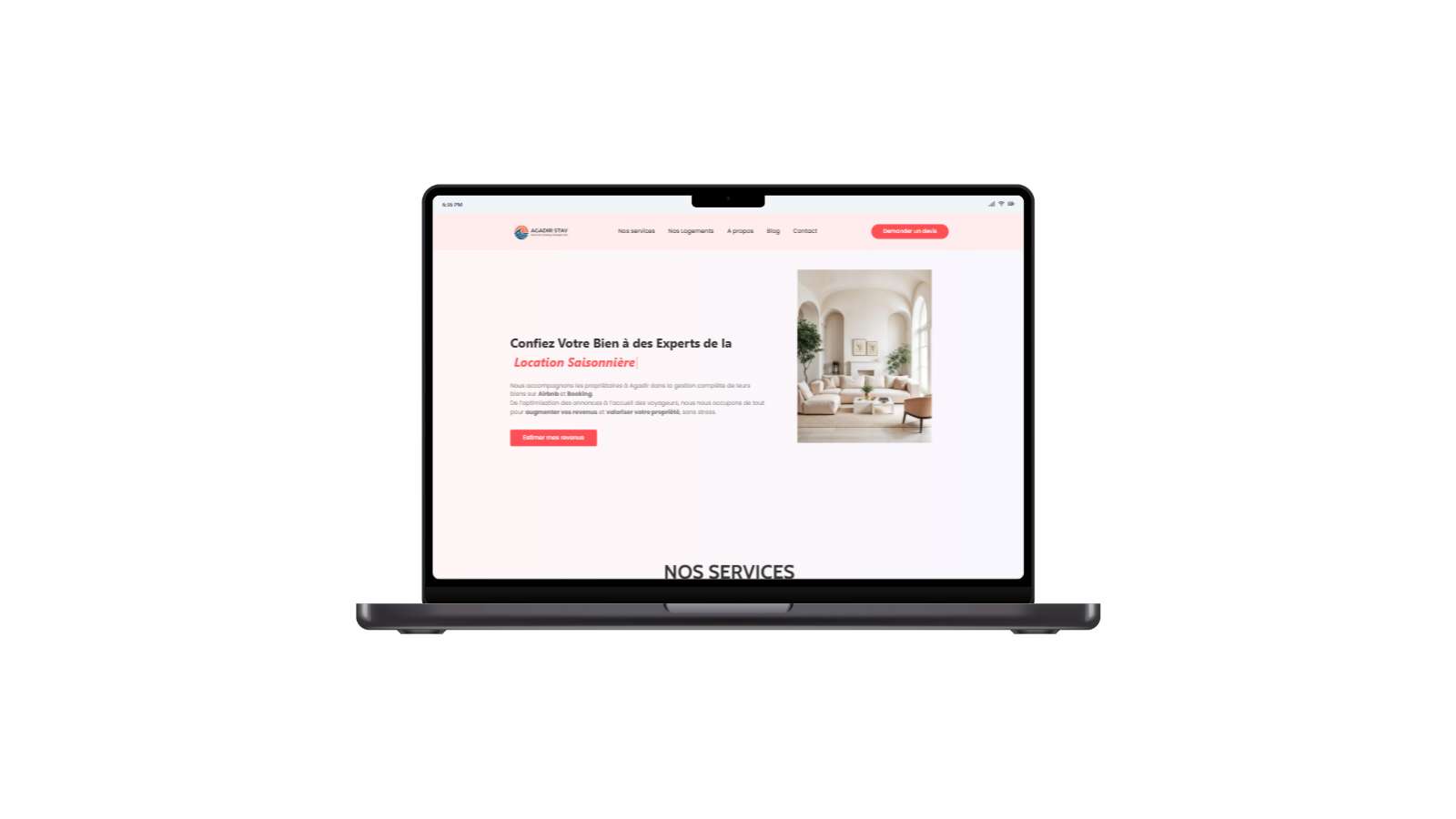 Création site web agadir stay
